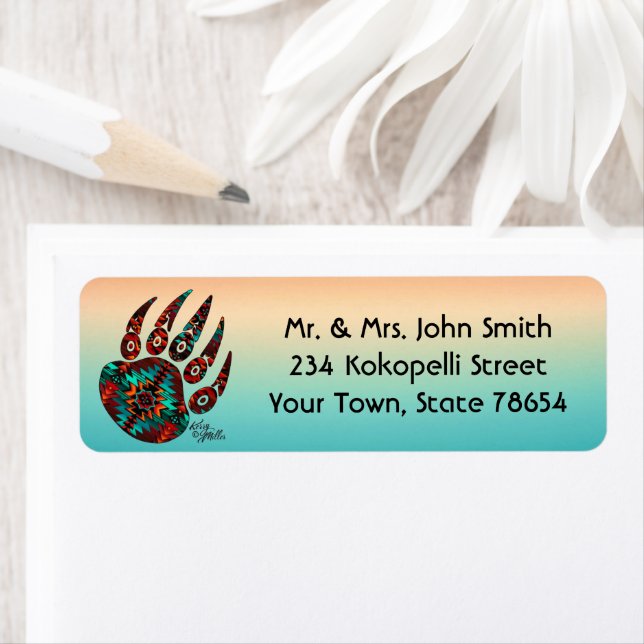 Etiqueta de la ruta tribal del oso (In situ)