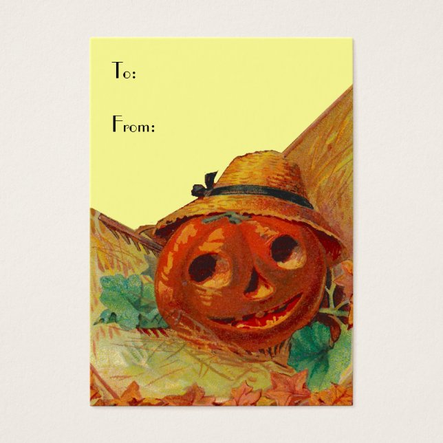 ETIQUETA DE LA TABLA DE HALLOWEEN ~ TARJETAS DE RE (Frente)