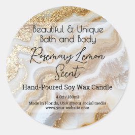 Etiqueta de la tapa de la viga de la botella de má