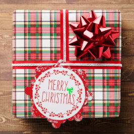 Etiqueta de la tarjeta de regalo y del ornamento d