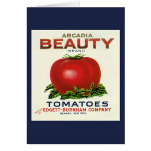 Etiqueta de la tasa de fruta de la cosecha, tomate