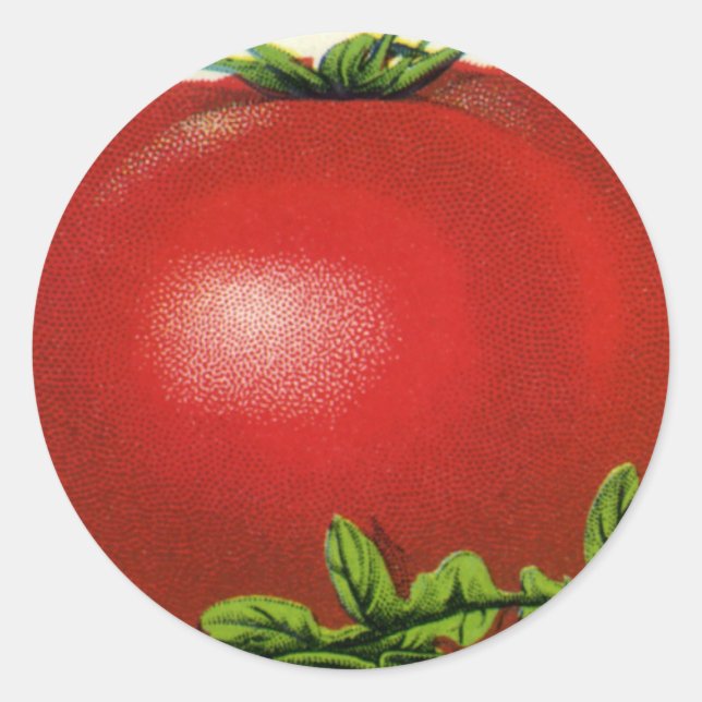 Etiqueta de la tasa de fruta de la cosecha, tomate (Anverso)