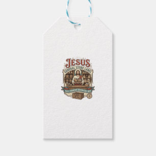 Etiqueta de la tienda general de Jesús Tienda gene