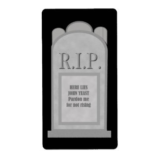 Etiqueta de la tumba de Halloween