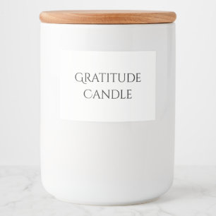 Etiqueta de la vara de Gratitud