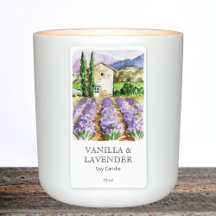 Etiqueta de la vara de la granja de lavanda france