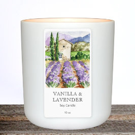 Etiqueta de la vara de la granja de lavanda france