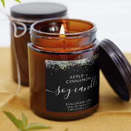 Etiqueta de la vara de soja del Purpurina holográf