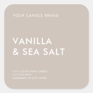 Etiqueta de la vara Minimalista simple y moderna