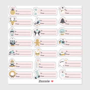 ETIQUETA DE LA VARIEDAD DE ETIQUETAS DE REGALO DE