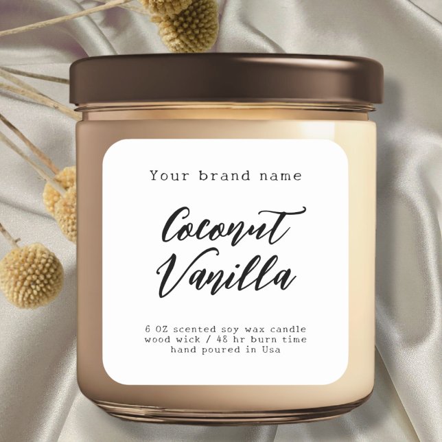 etiqueta de la vela de empaquetado simple y en bla (Subido por el creador)