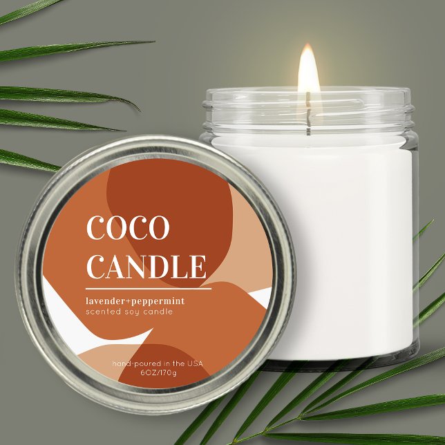 Etiqueta de la vela de formas abstractas (Subido por el creador)