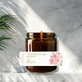 Etiqueta de la vela de Rosa