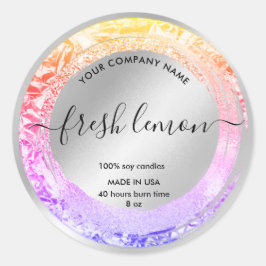 Etiqueta de la vela Embalaje elegante de productos