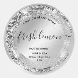 Etiqueta de la vela Embalaje elegante de productos