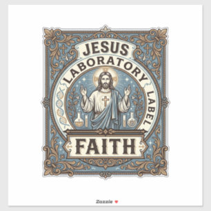 Etiqueta de laboratorio de Jesús Fe Jesús Laborato
