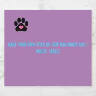 ETIQUETA DE LAS ETIQUETAS DE LA BOLSA DE CHIP/CAJA