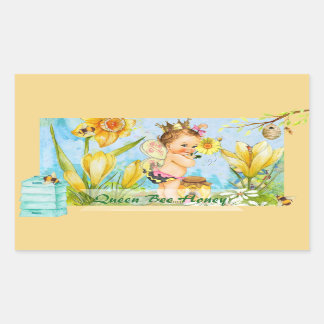 Etiqueta de lata de abeja de reina