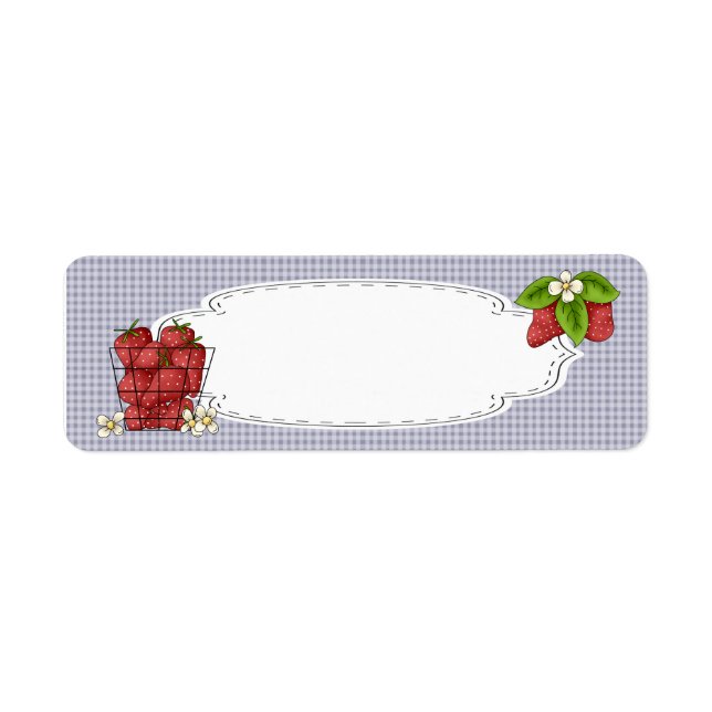 Etiqueta de lata de fresas (Frente)