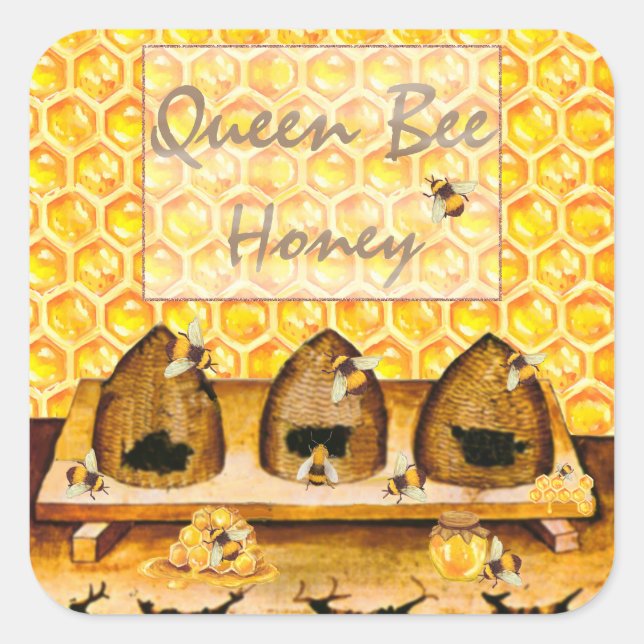 Etiqueta de lata de Honey Jar (Anverso)