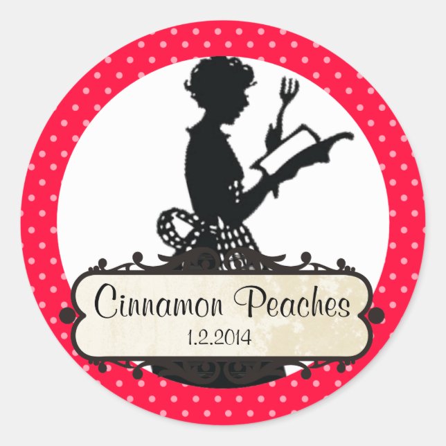 etiqueta de lata de libros de cocina para amas de  (Anverso)