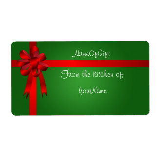 Etiqueta de lata de regalo para navidades