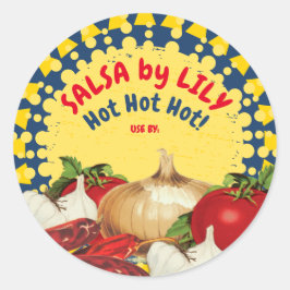 Etiqueta de lata de salsa de comida del suroeste m