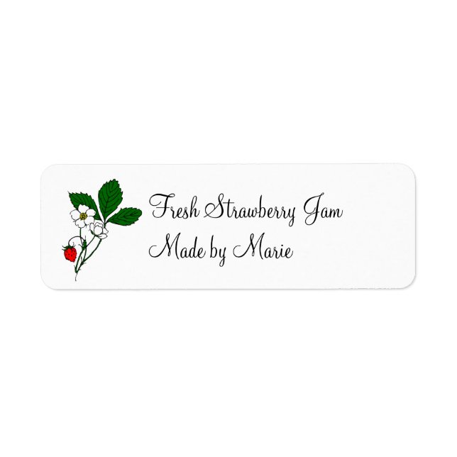 Etiqueta de lata Personalizado de fresa silvestre (Frente)