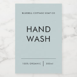 Etiqueta de lavado de manos, etiqueta de producto