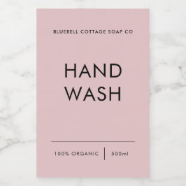Etiqueta de lavado de manos, etiqueta de producto