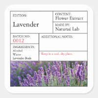 etiqueta de Lavanda de Farmacia Moderna