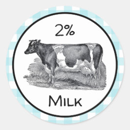 Etiqueta de leche del 2%