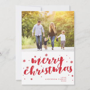 Etiqueta de Letra de Feliz Navidad Foto