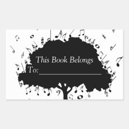 Etiqueta de libro de música