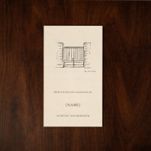 Etiqueta de libro personalizada Ex Libris | Dark A