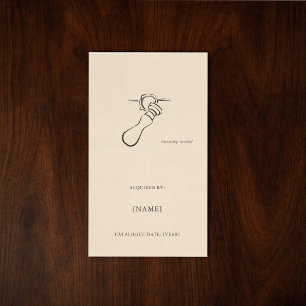 Etiqueta de libro personalizada Ex Libris   Dark A