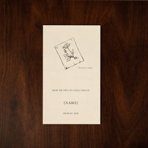 Etiqueta de libro personalizada Ex Libris   Dark A