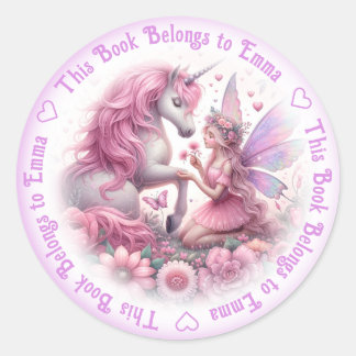 Etiqueta de Libro Unicornios
