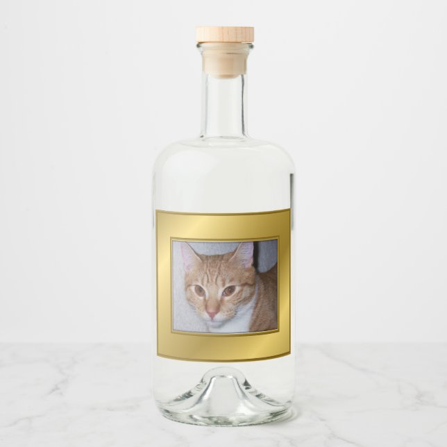 Etiqueta de licor de gato (Anverso)