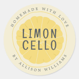 Etiqueta de Limoncello casera personalizado