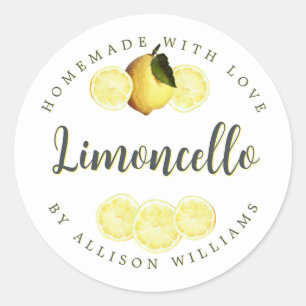 Etiqueta de Limoncello casera personalizado