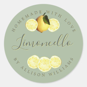 Etiqueta de Limoncello casera personalizado