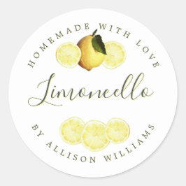 Etiqueta de Limoncello casera personalizado