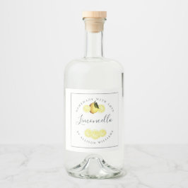Etiqueta de Limoncello casera personalizado