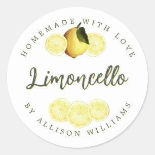 Etiqueta de Limoncello casera personalizado