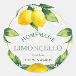 Etiqueta de Limoncello Casero Corona de Limón