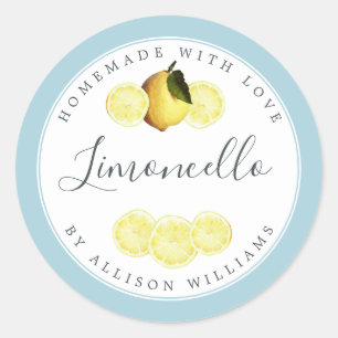 Etiqueta de Limoncello Casero Personalizada Respla