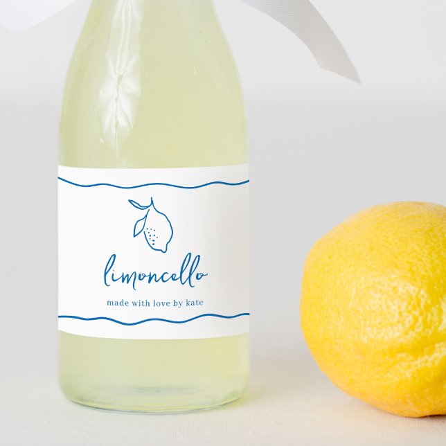 Etiqueta de Limoncello manuscrita Dolce Vita (Subido por el creador)