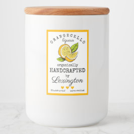 Etiqueta De Liquidez De Orangecello Para Un Frasco