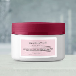 Etiqueta de lista de ingredientes de líneas de gui